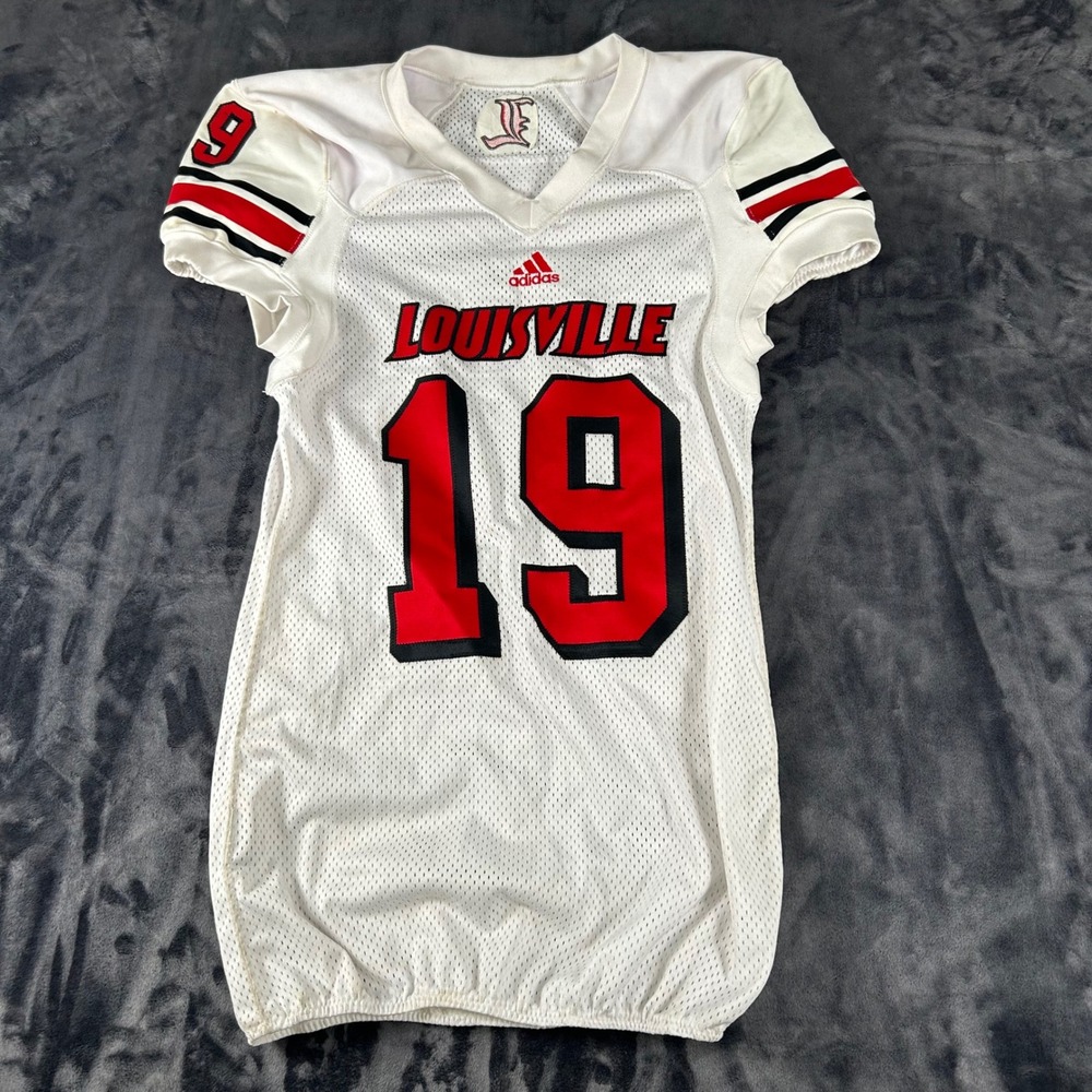 Louisville Cardinals #19 Terell Floyd Adidas Team Issued Multi Signed Jersey